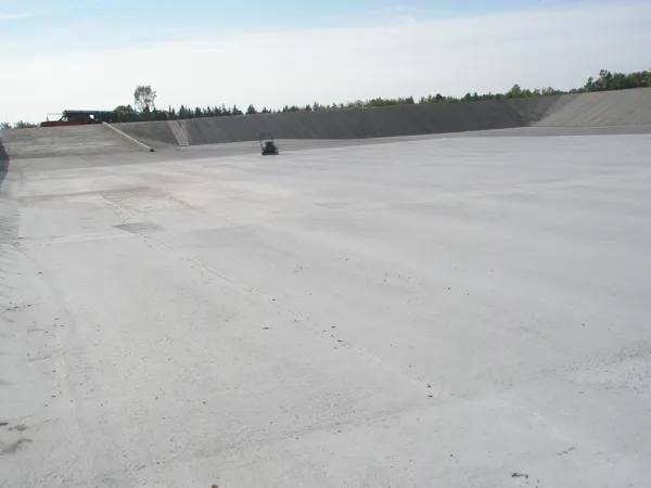 Large expanse of concrete as part of an agricultural project