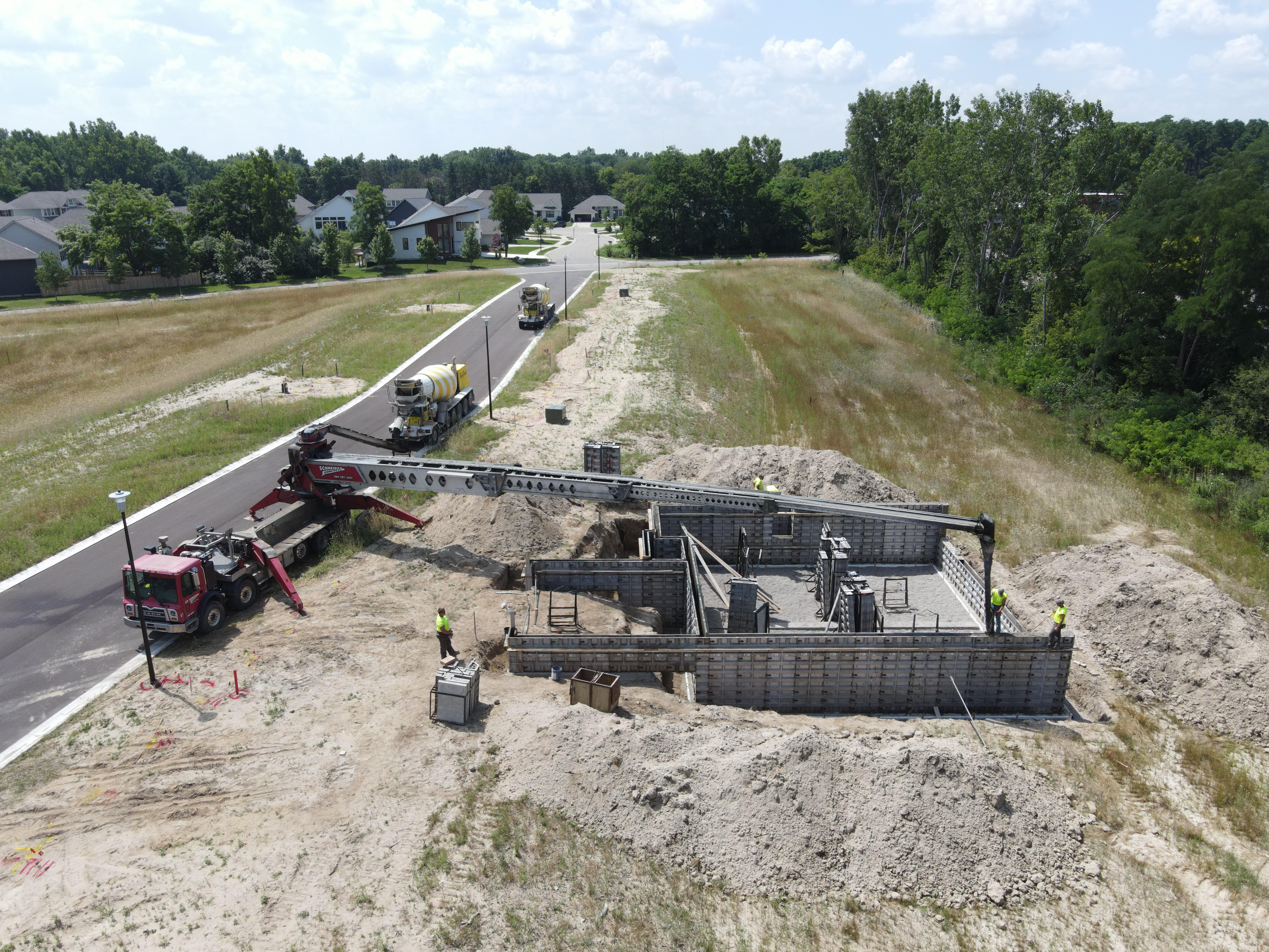 Telebelt being used by crew in a residential area