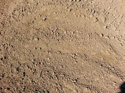 Screened fill dirt ready for site backfill and grading
