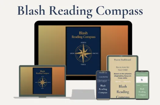Blash Reading Compass on computer background