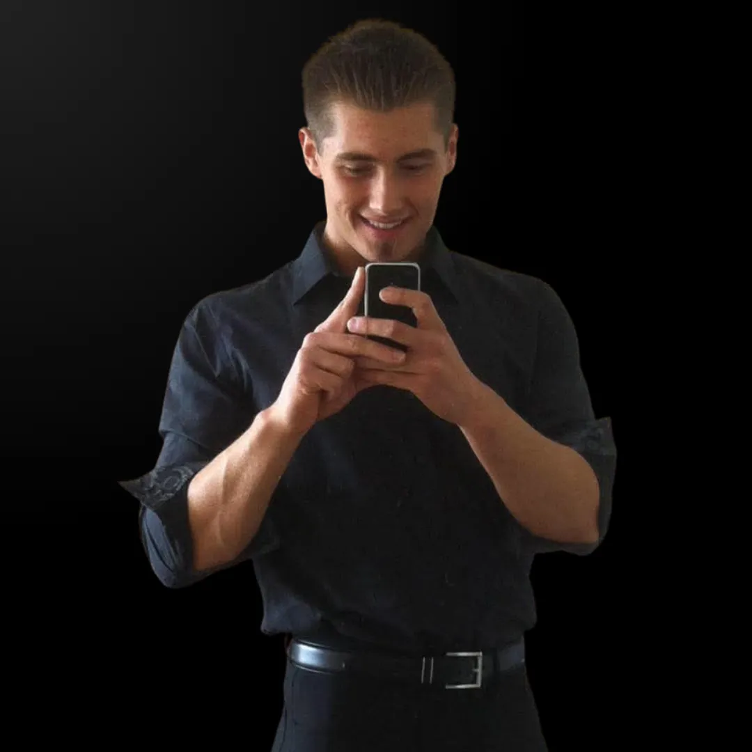 Brodie Giesbrecht during his luxury car sales career, understanding the fitness challenges of high-stakes professionals.