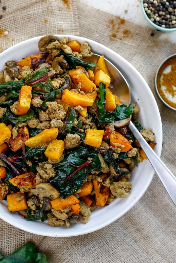 Turkey Breakfast Butternut Bowl