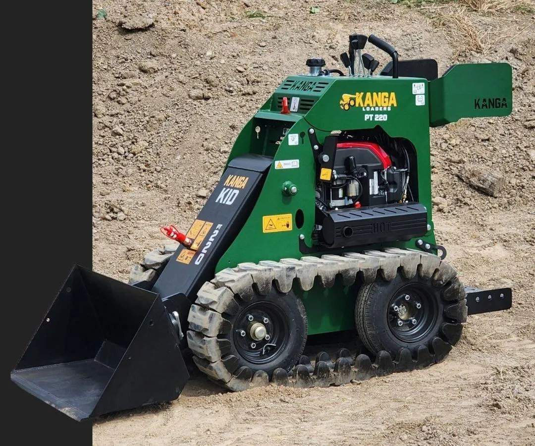 Green Kanga PT400 mini skid steer loader available at ZDE power equipment dealer Illinois