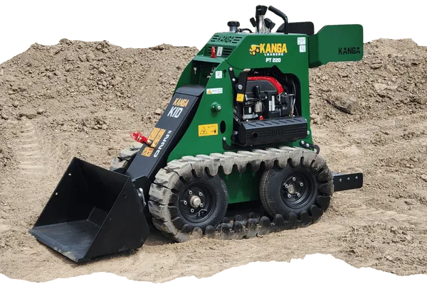 Green Kanga PT400 mini skid steer loader available at ZDE power equipment dealer Illinois