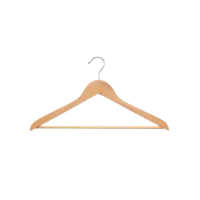 The Container Store Wooden Shirt Hanger Ribbed Bar