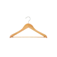 The Container Store Superior Wooden Coat Hanger with Ribbed Bar