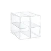 The Container Store Clearline Divided Handbag Cube