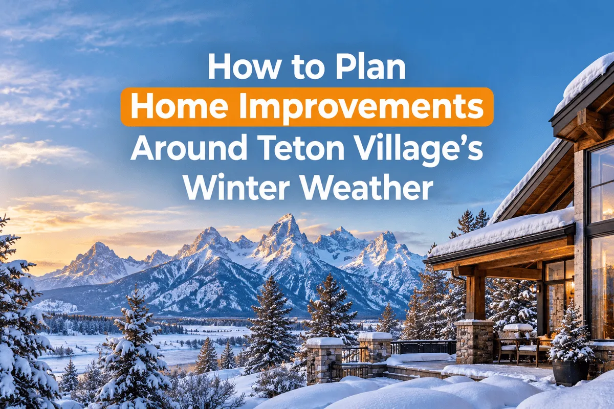 Winter home improvements and seasonal maintenance