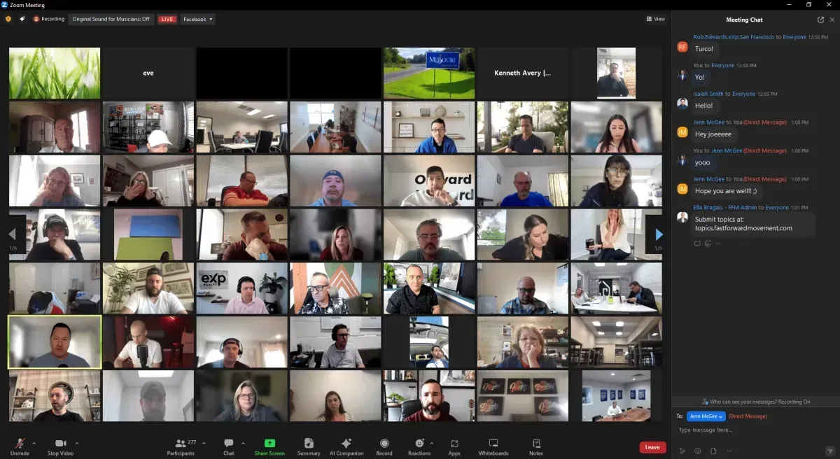 Fast Forward Movement Training Schedule
