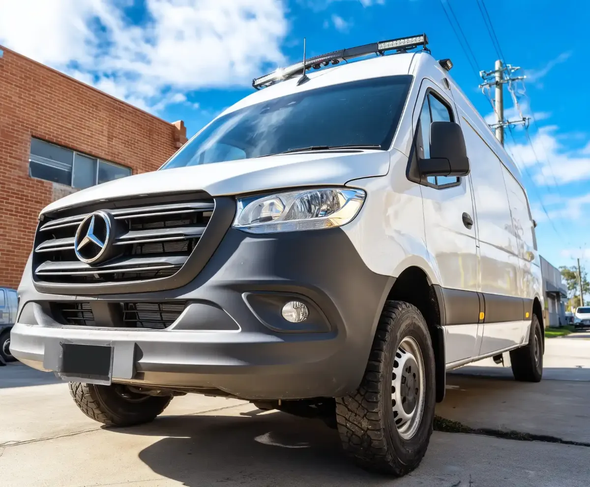 fleet of utility vehicles