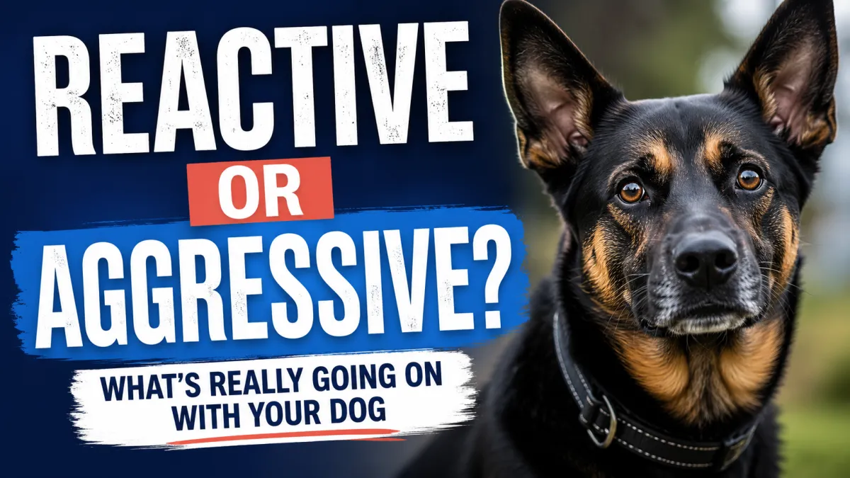 Professional dog behavior assessment illustrating the difference between a reactive dog and an aggressive dog during a Canine Perspective training consultation.