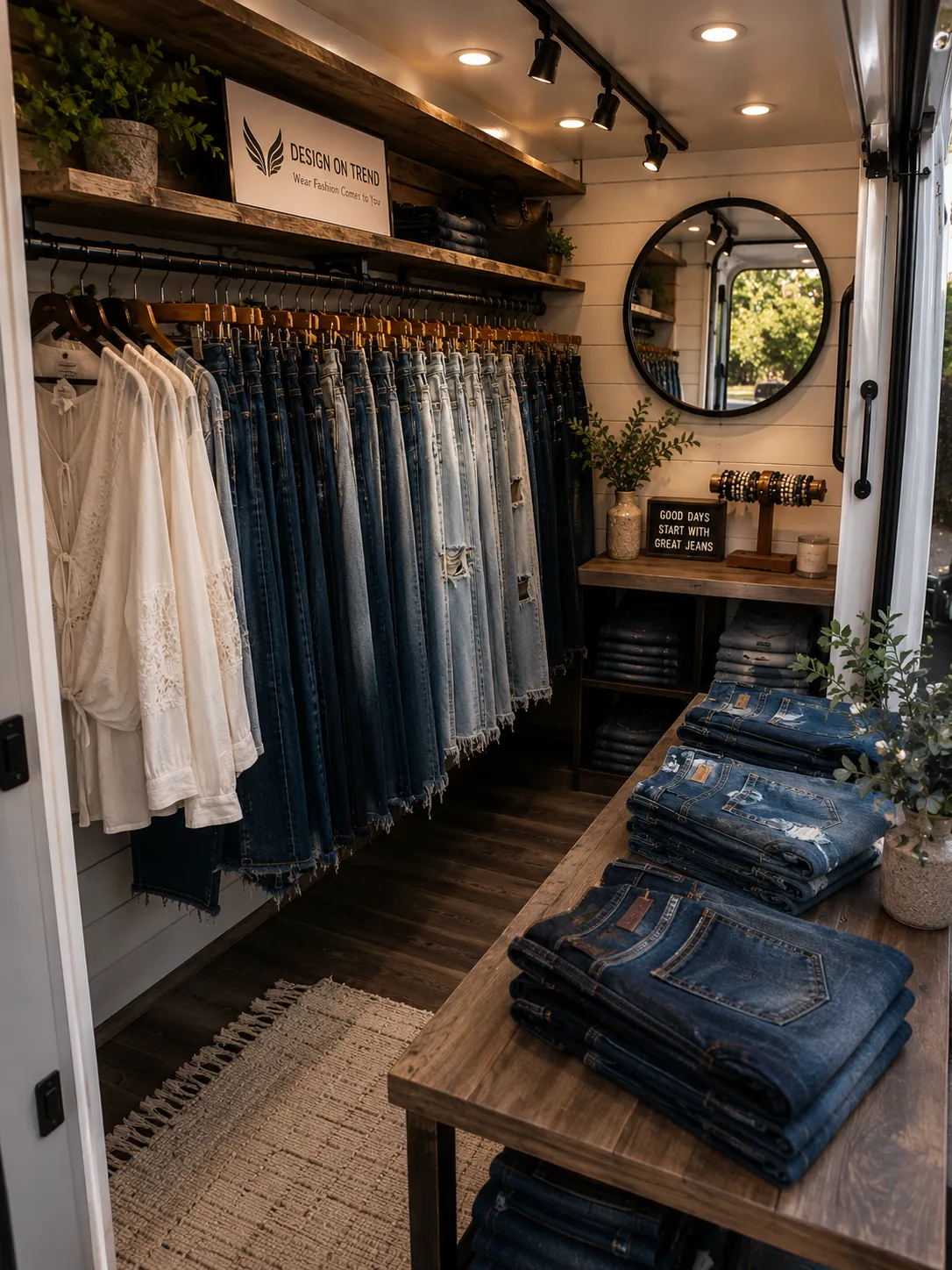 Women's denim collection available from Design On Trend.