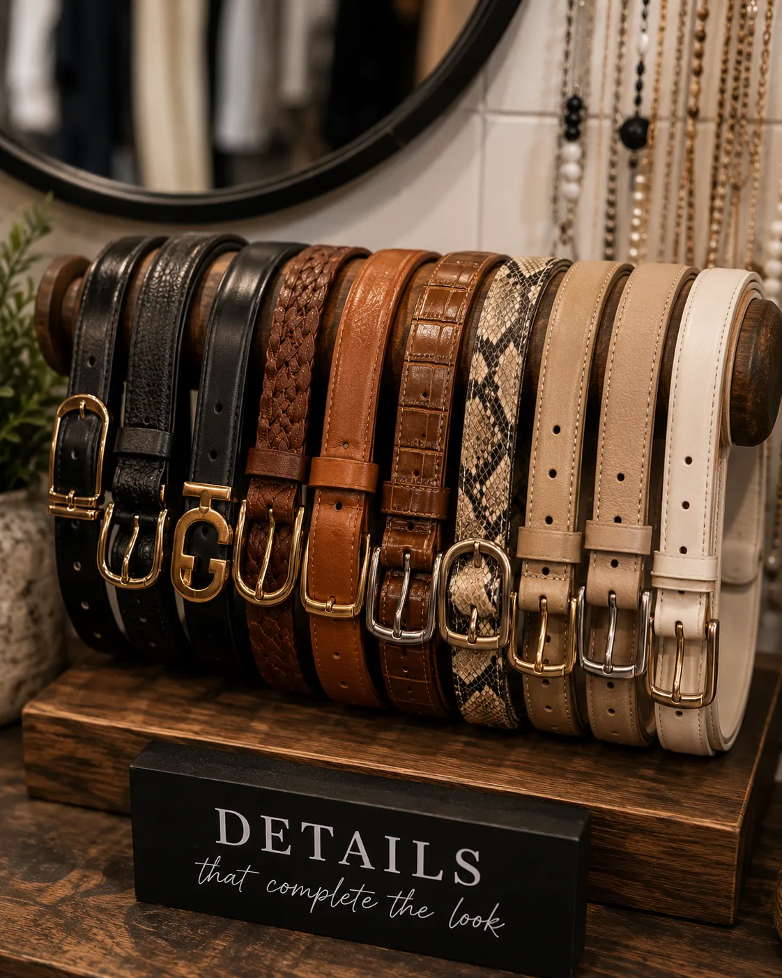 Women's fashion belts available from Design On Trend.