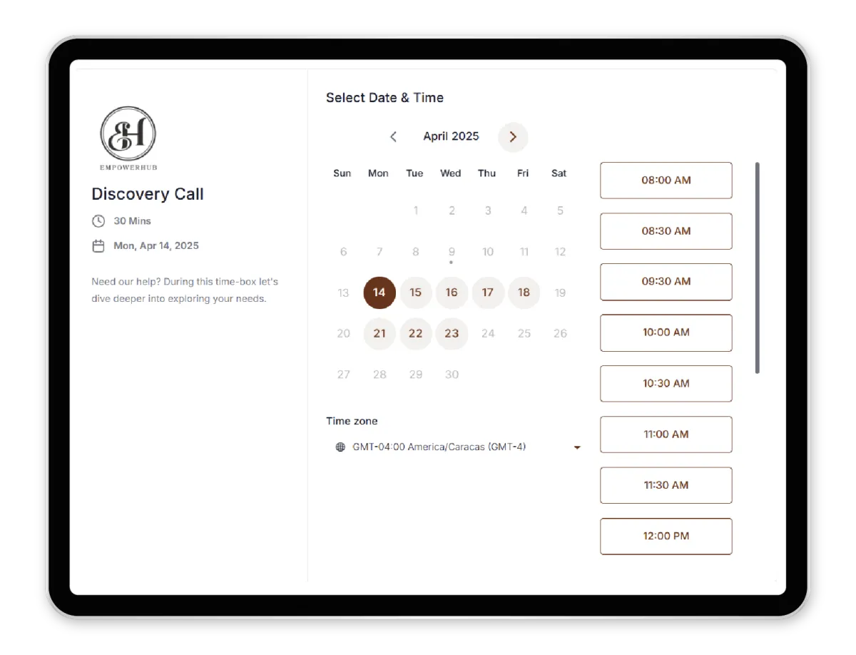 Appointment Booking and Sales System