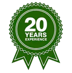 20 years experience badge