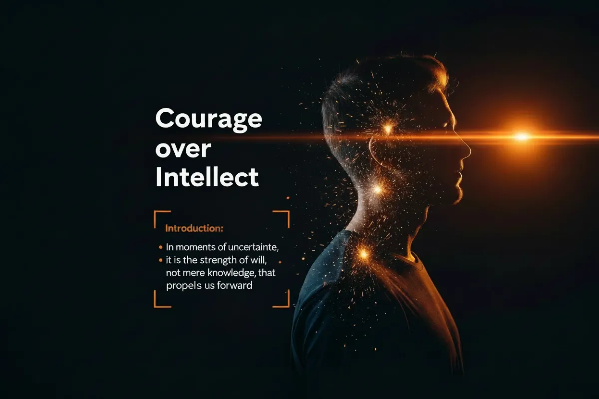 Courage Over Intellect: Unlock Success with Grit