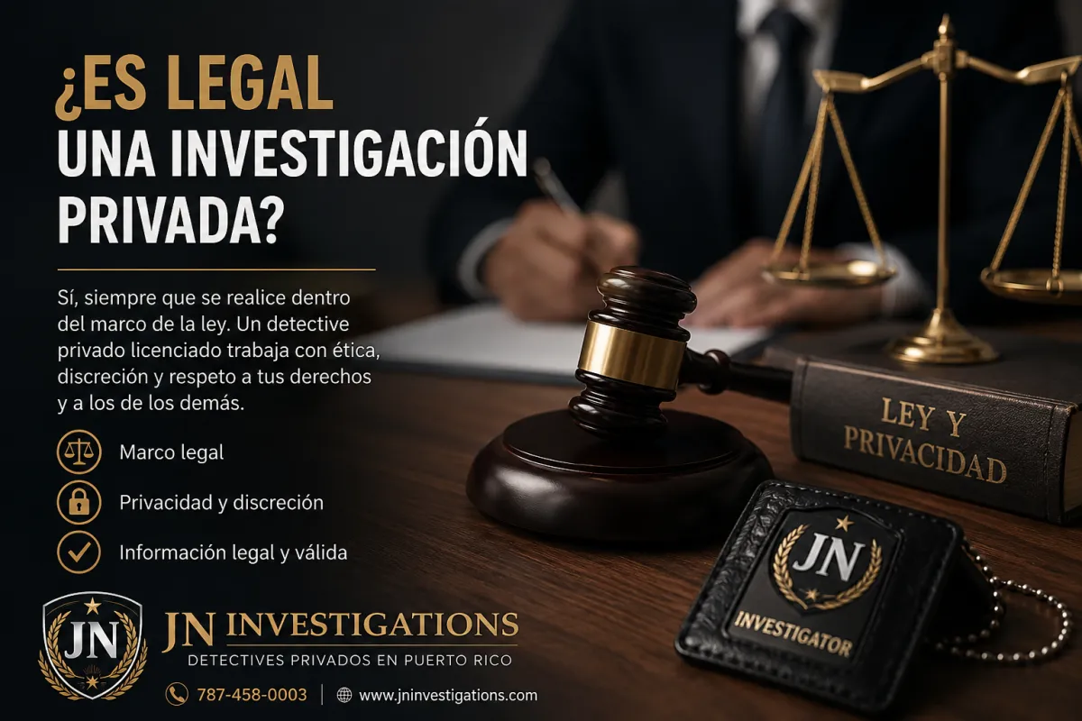 ¿Es legal una investigación?