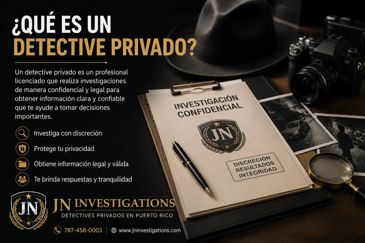 ¿Que es un detective privado?