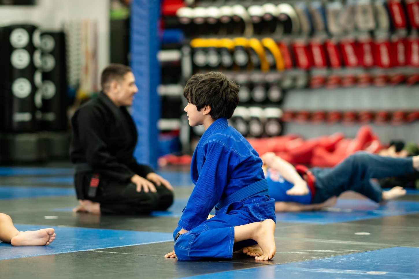 Kid in Martial Arts Class
