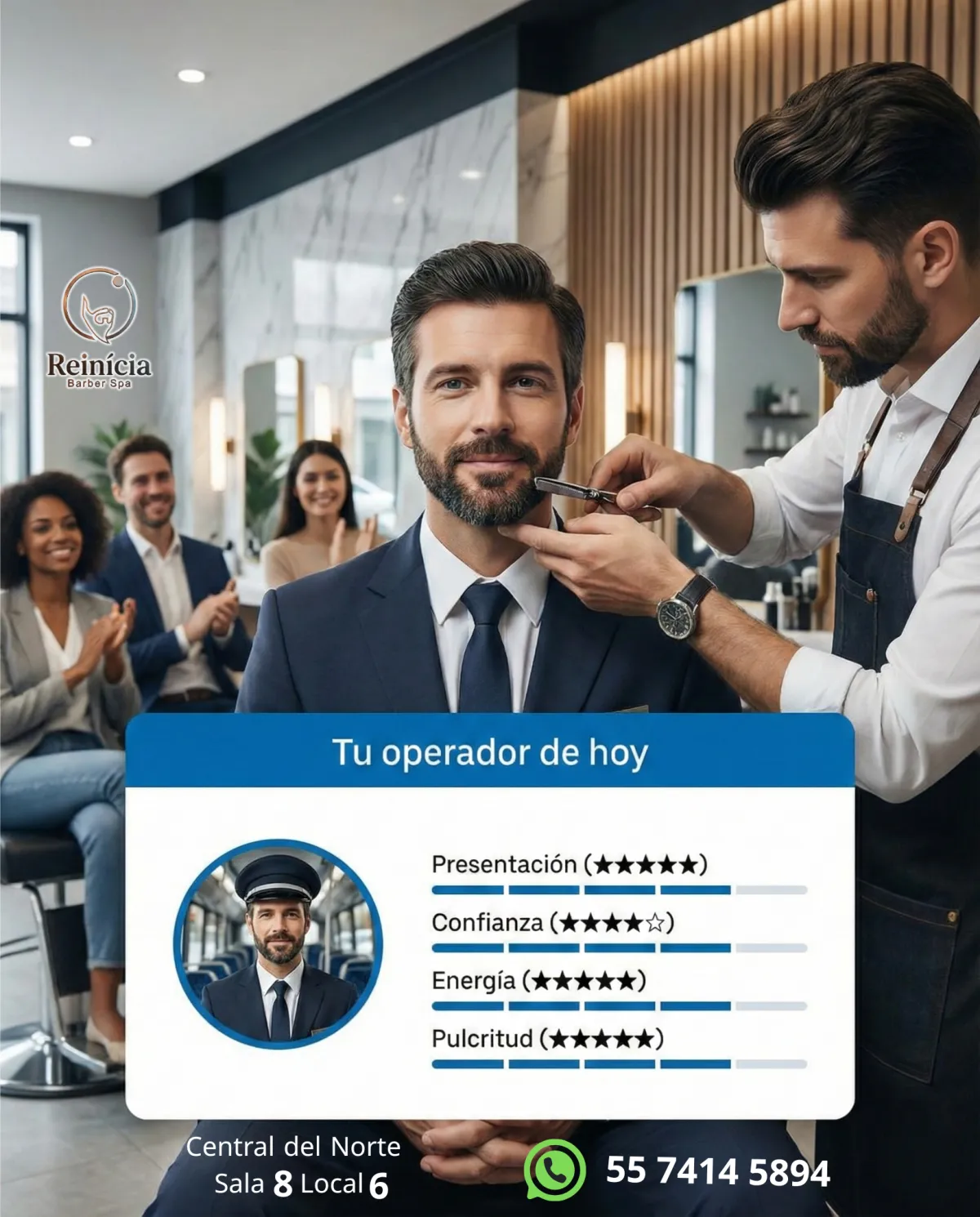 Reinicia Barber Spa (logo blanco)