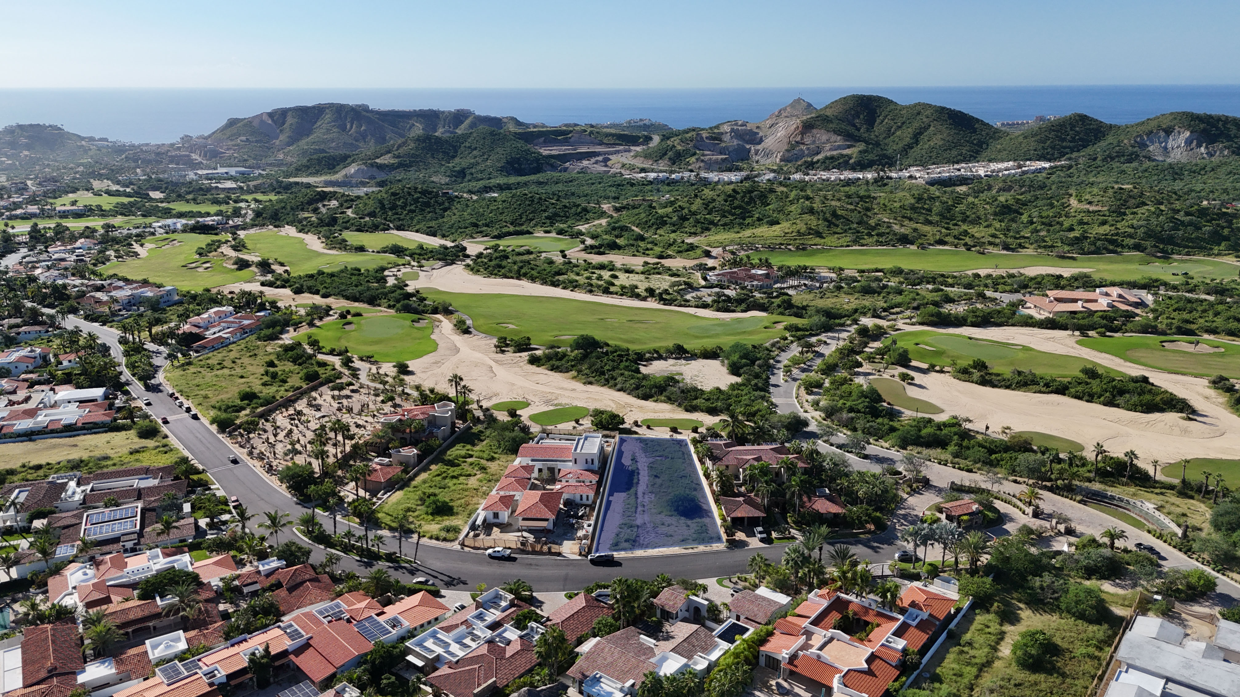 Ocean view lot in Los Cabos golf community with luxury real estate opportunities