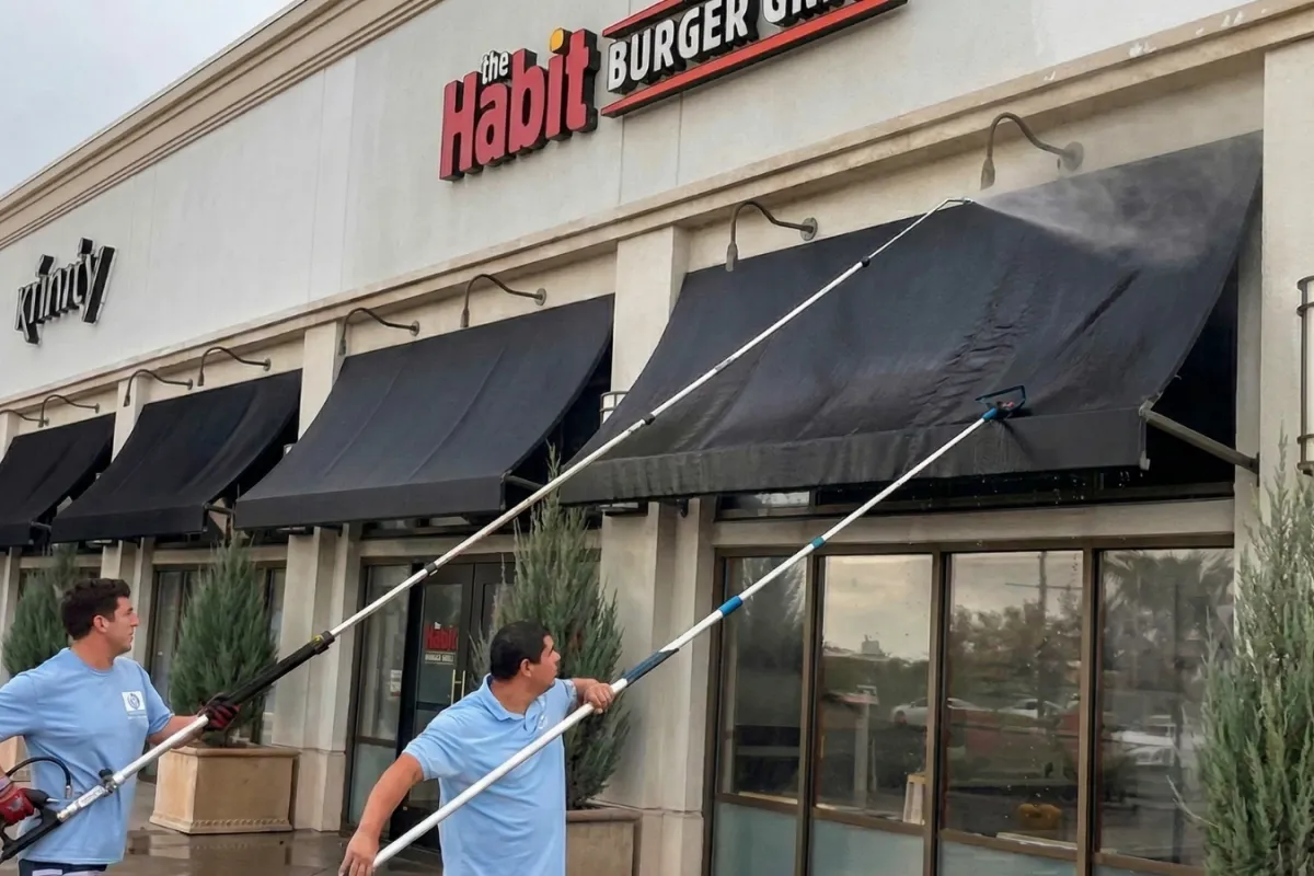 Commercial pressure washing