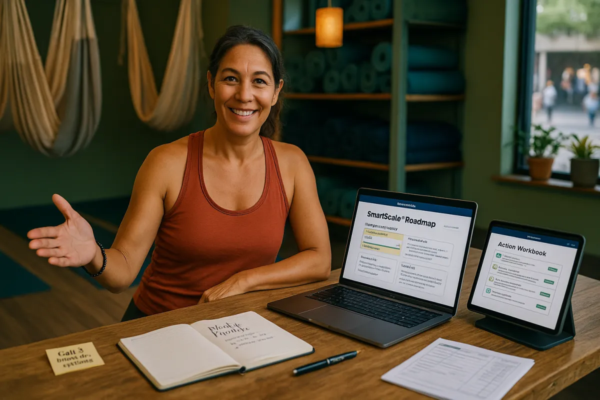 Preview of the SmartScale Roadmap report and action workbook.