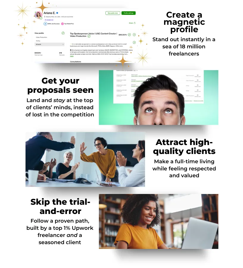 Learn from top 1% Upwork freelancers
