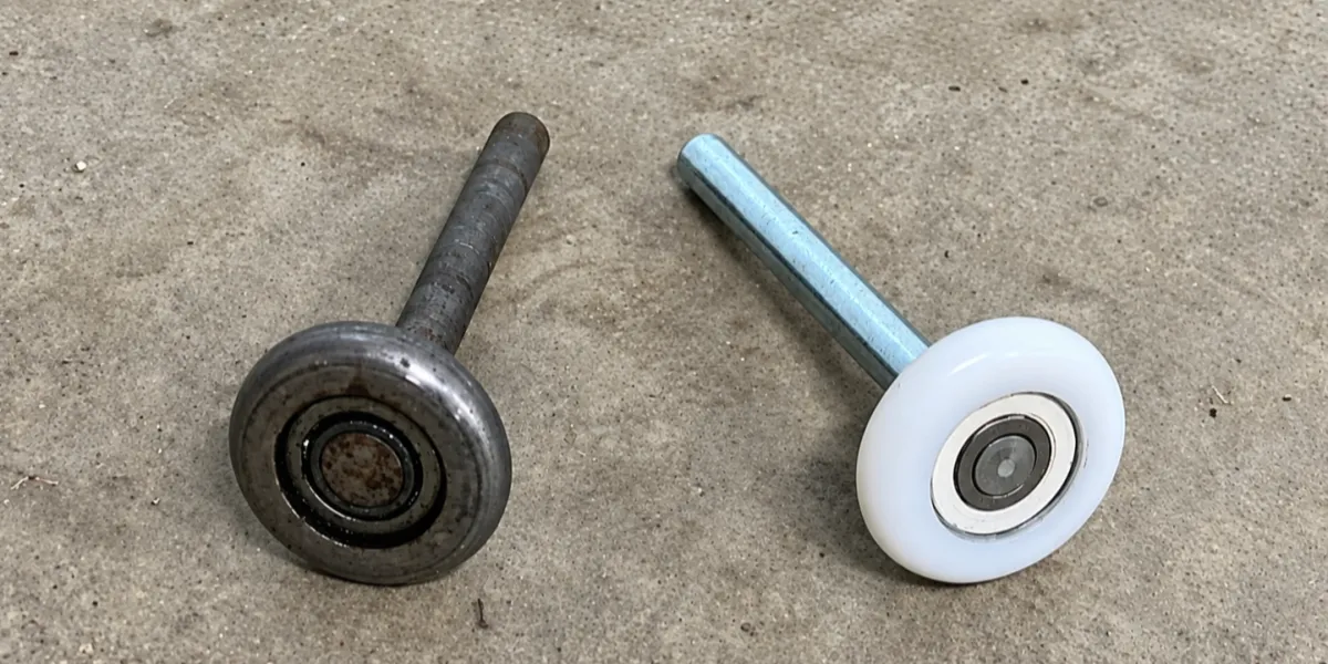 Garage door wheel replacement