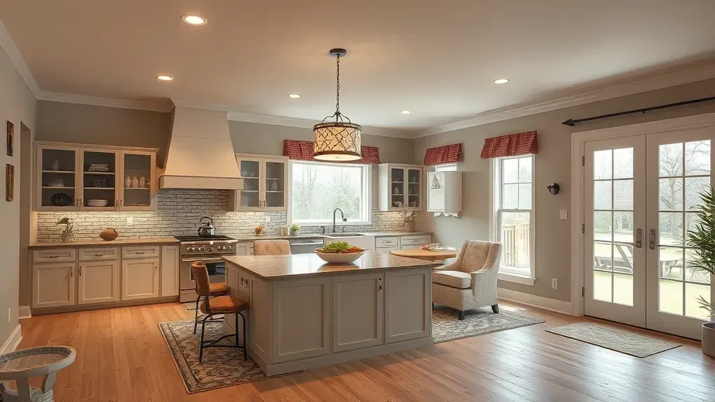 Remodeling in Springdale, OH showcasing a transformed kitchen and modern design elements.