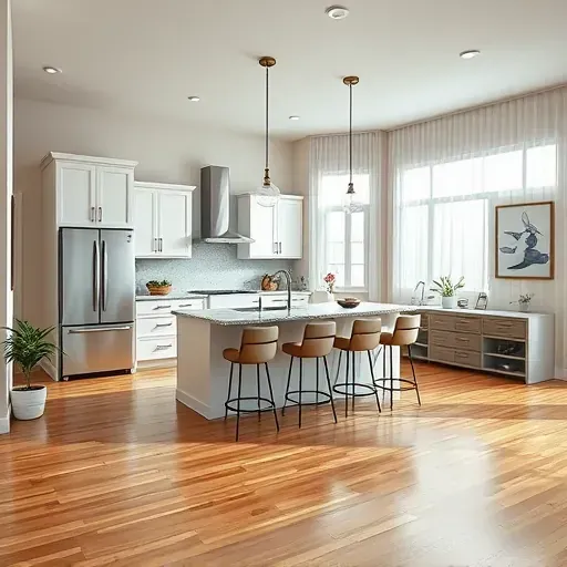 Modern kitchen remodeling in Loveland OH with elegant cabinetry, granite countertops, and an inviting open layout.