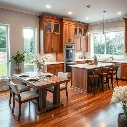 Stunning kitchen remodel in Springboro with elegant cabinetry, quartz countertops, modern island, and natural light.