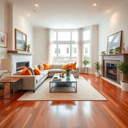 Contemporary living room in Germantown OH featuring natural light, stylish furnishings, and elegant decor elements.