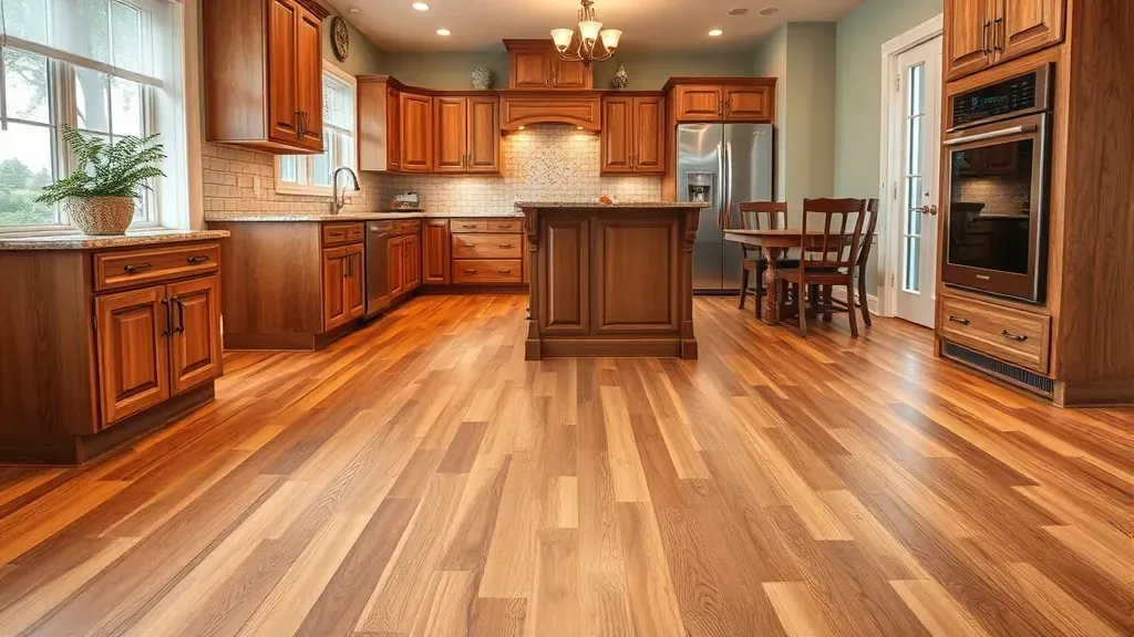 Hardwood Kitchen Flooring projects in West Chester Township, OH showcasing elegant design and craftsmanship