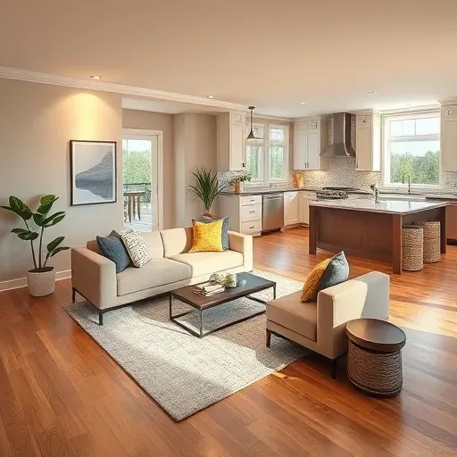 Stunning interior remodel in Deer Park OH featuring elegant open-concept living, hardwood floors, and modern decor.