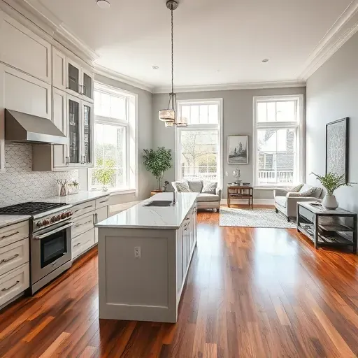 Modern kitchen remodel in Mason, OH with sleek cabinetry, high-end appliances, and inviting natural light.
