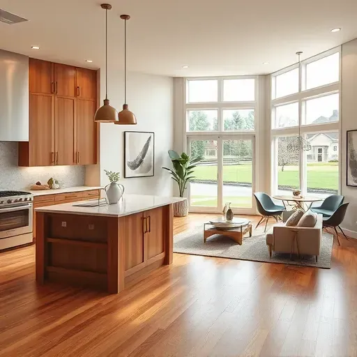 Beautifully remodeled living space in West Chester Township OH showcasing modern design features and decor.