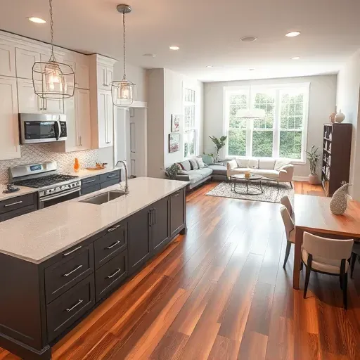 Modern kitchen remodel in Trenton, OH with sleek cabinetry, high-end appliances, and stylish island seating.