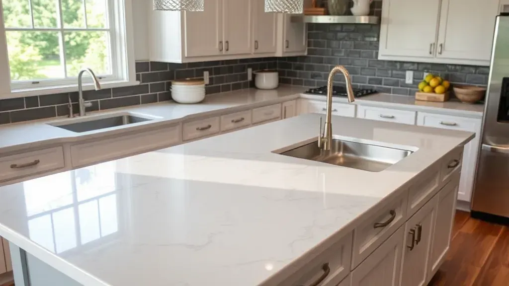 Solid Surface Countertops projects in West Chester Township OH showcasing modern designs and finishes.