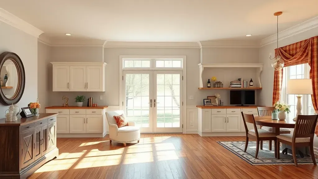 Remodeling in South Lebanon, OH showcasing modern kitchen and living space design.