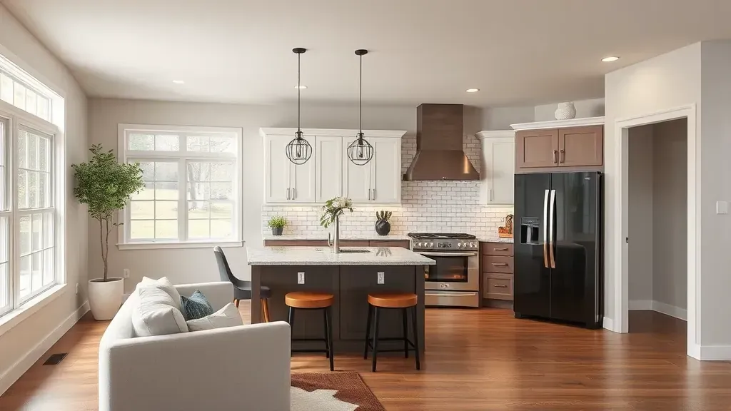 Remodeling services showcasing a modern kitchen in Fairfield, OH.