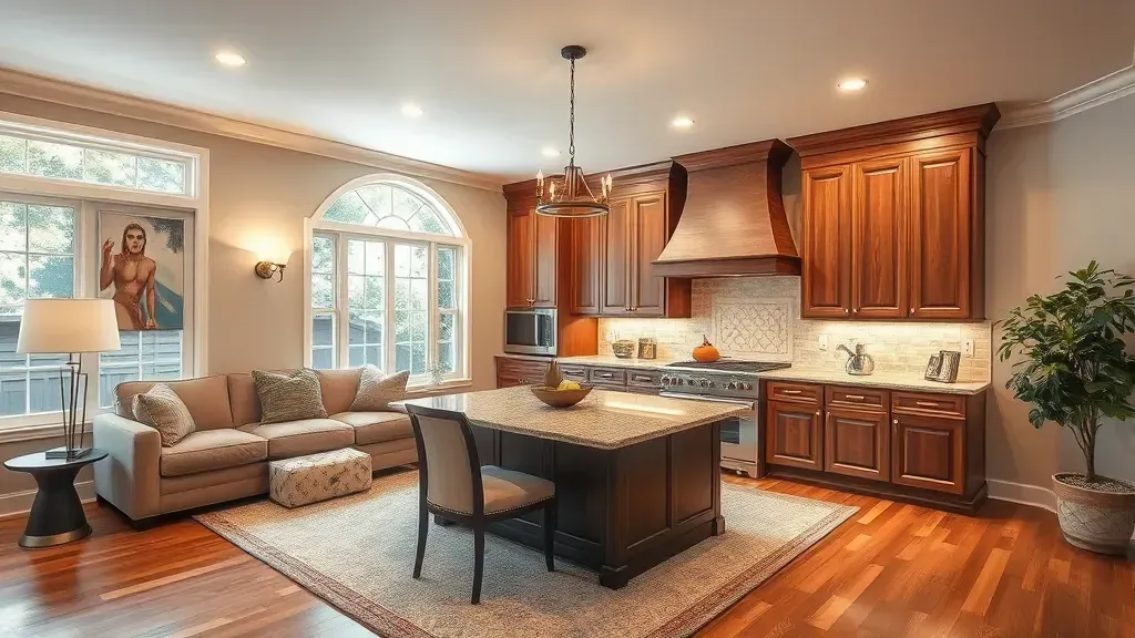 Remodeling in Trenton, OH showcasing modern kitchen design and updated appliances.
