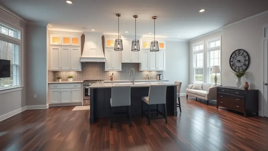 Remodeling in Kenwood, OH showcasing modern kitchen design and elegant finishes.