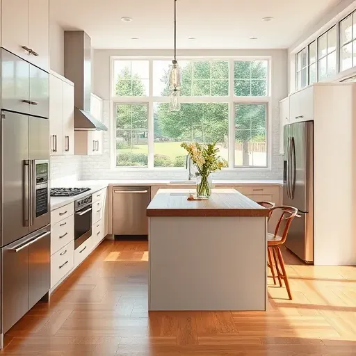 Modern West Chester kitchen remodel featuring sleek cabinetry, quartz countertops, stainless appliances, and elegant finishes.