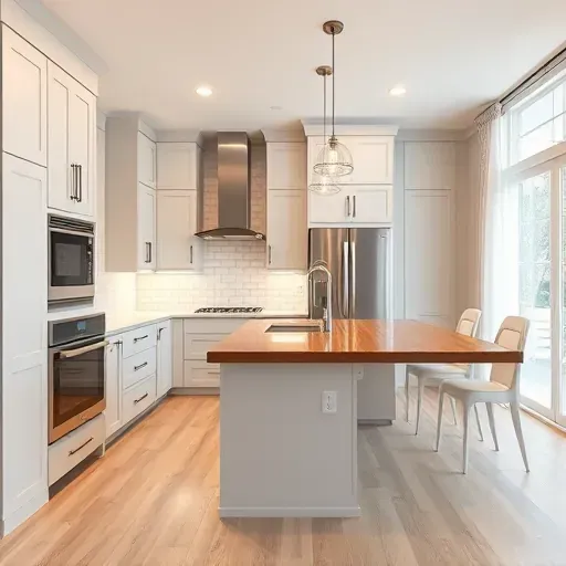 Newly remodeled kitchen in West Chester Township with quartz countertops, stainless steel appliances, and natural light.