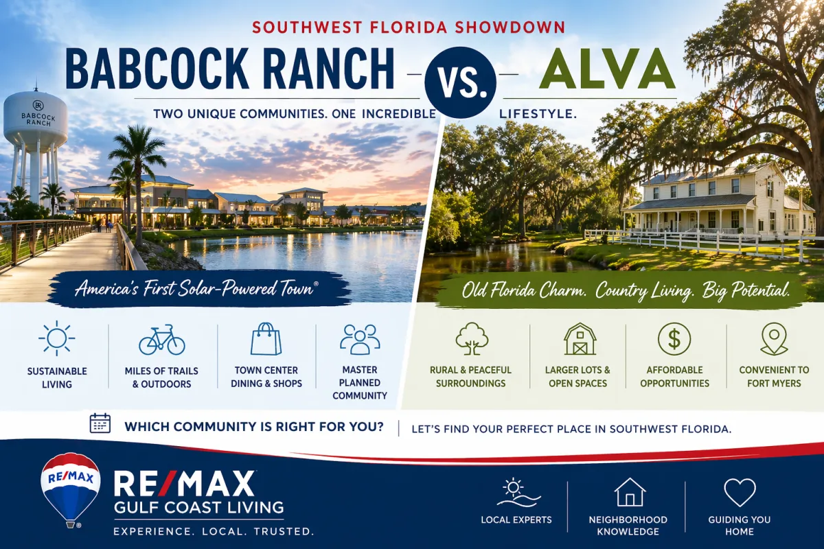 Babcock Ranch vs Alva: Two Very Different Southwest Florida Lifestyles