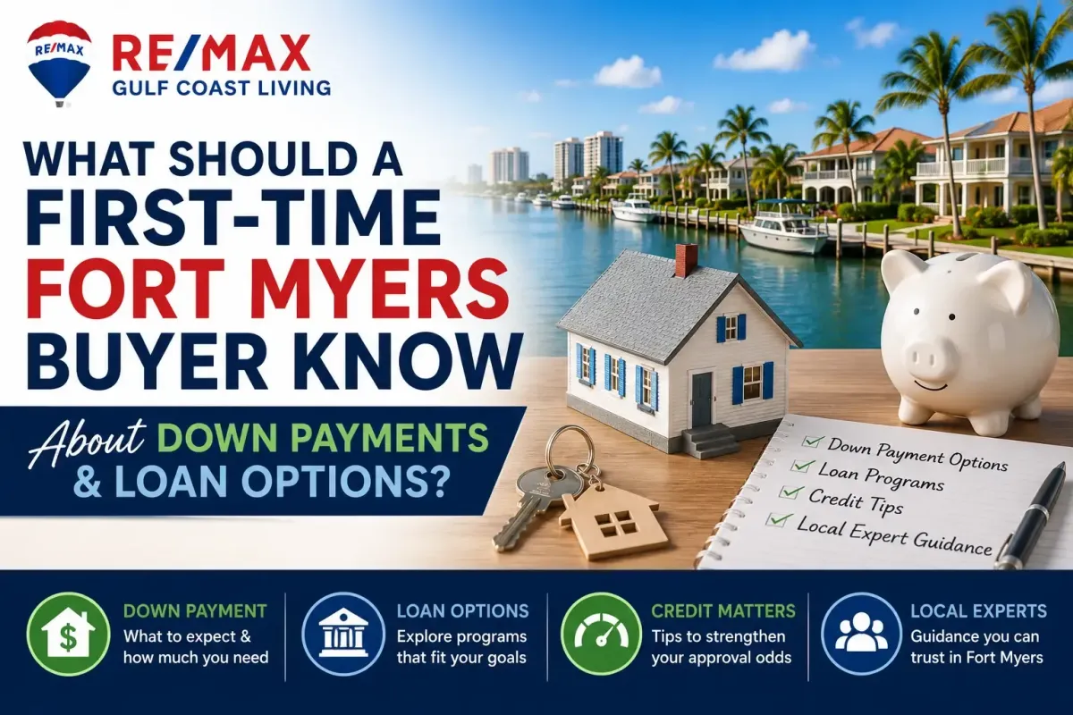 What should a first-time Fort Myers buyer know about down payments and loan options?
