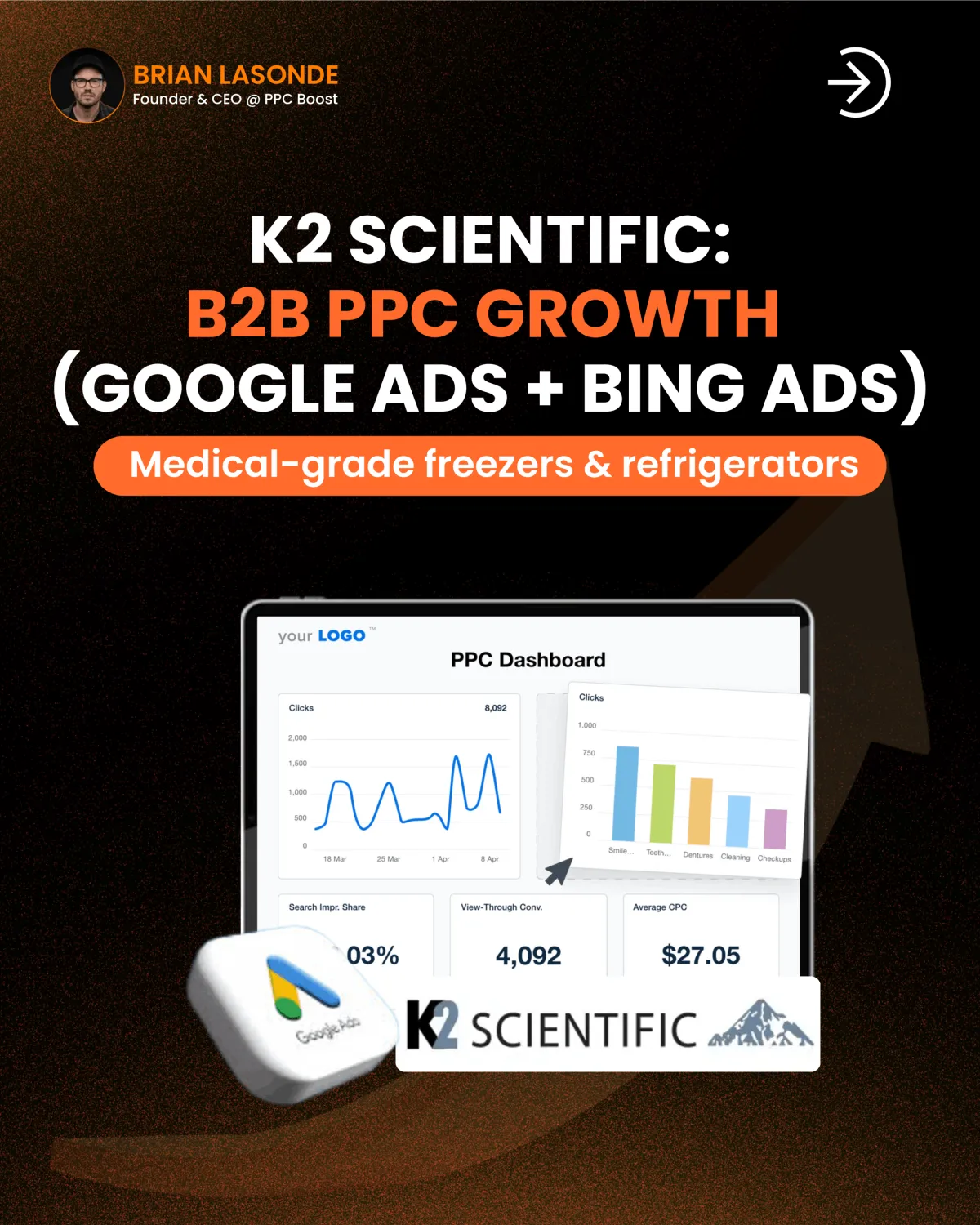 K2 Scientific: B2B PPC Growth through Google Ads and Bing Ads