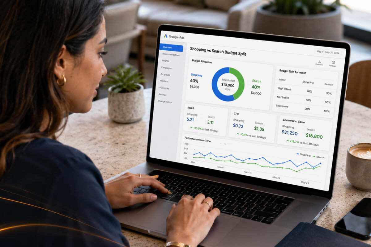 Shopping vs Search Budget Split: Smarter Spend by Intent