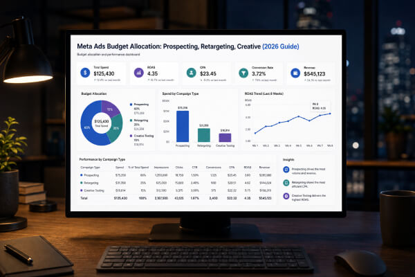 Meta Ads Budget Allocation: Prospecting, Retargeting, Creative (2026 Guide)